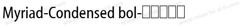 Myriad-Condensed bol字体转换